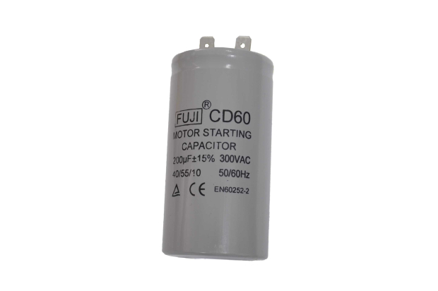 CD60  200mkF 300v (клеммы) Fuji пусковой конденсатор