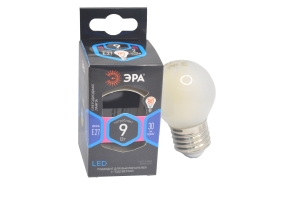 Лампа светодиодная Эра F-LED P45-9W-840-E27 frost