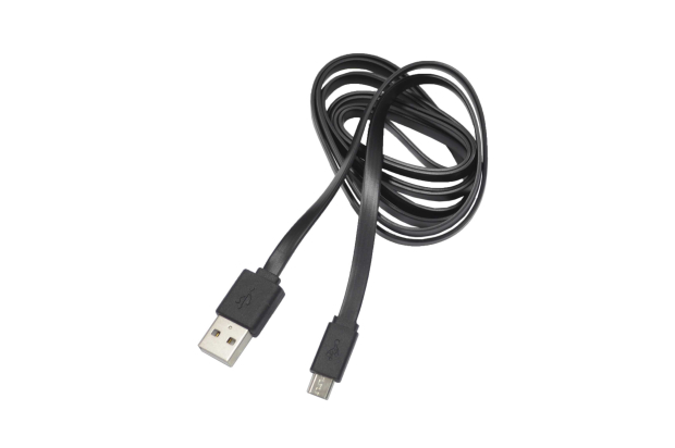 20517 Кабель Qumo USB-Micro USB плоский PVC  1.5м. black