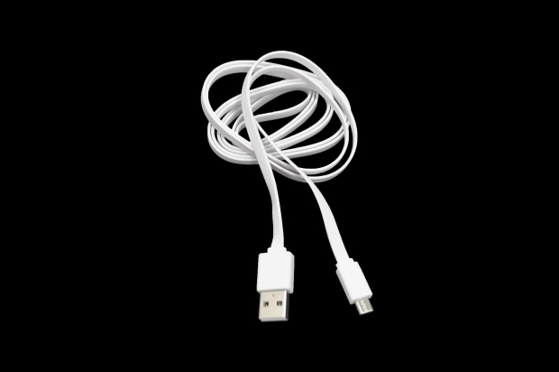 20518 Кабель Qumo USB-Micro USB плоский PVC 1.5м. white