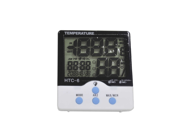 HTC-6 Термометр комнатный с влажностью и часами