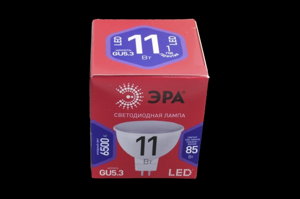 Лампа светодиодная Эра RED LINE LED MR16-11W-865-GU5.3