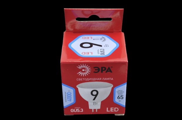 Лампа светодиодная Эра RED LINE LED MR16-9W-840-GU5.3