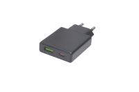 Сетевое зарядное устройство Hoco N38 Delgado 1USB,Type-C, QC3.0, PD20W,  черное