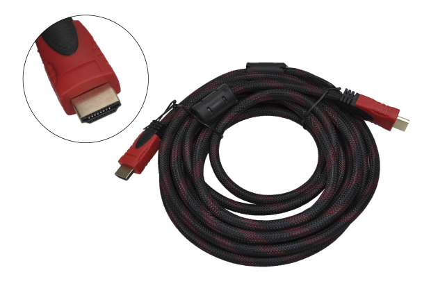 Шнур HDMI - HDMI ver 1.4 gold 5.0м (в оплетке)