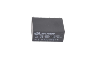 Реле HLS-14F3L-DC9V-C Катушка 9V, две группы (2C), 5А 29х12.6х20.6