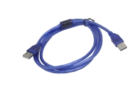 Шнур USB 2.0 AM > AM 1.5м синий (A427)