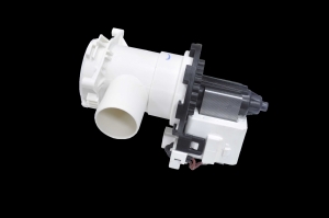 PMP008AC Насос для стиральной машины, в сборе с улиткой Hanyu (Китай), 30W, 8 защелок, клеммы вместе вперед