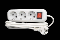 860473 Удлинитель 1-2 SALE 220V/16A 3 розетки 3м (с выкл. и заземлением)