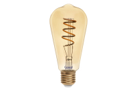 655306 Лампа светодиодная General Loft ST64SS-E27-7W-2700K, 2K 64x140 филамент (нитевидная) золотая