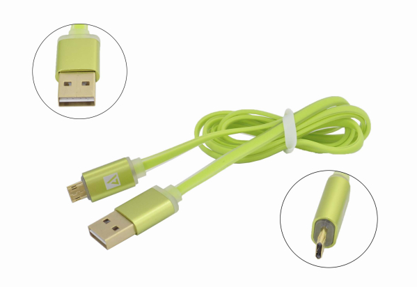 51026 Кабель ACD-Smart microUSB 2.0 AM-USB-A, ACD-U915-M2G, 1.0м зеленый