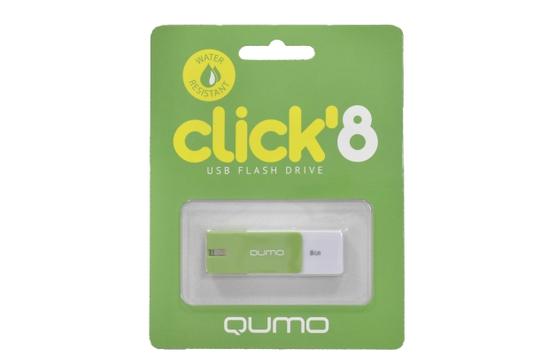 18306 Флэш Qumo 8Gb USB 2.0 Click (мята)
