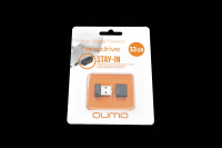 18332 Флэш Qumo 32Gb USB 2.0 Nano (черный)