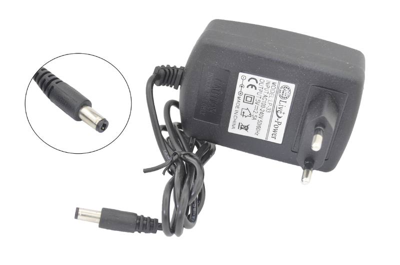 Блок питания 220V/ 5V  2.5A LP-33 (5.5x2.5) импульсный (адаптер)