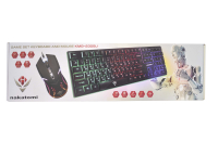 KMG-2305U Проводной игровой набор (клавиатура+мышь) Dialog Nakatomi Gaming black