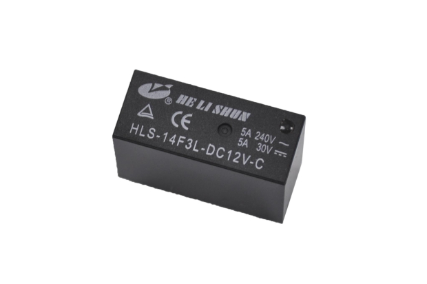 Реле HLS-14F3-DC12V-C Катушка 12V, две группы (2C), 5А 29х12,6х20,6