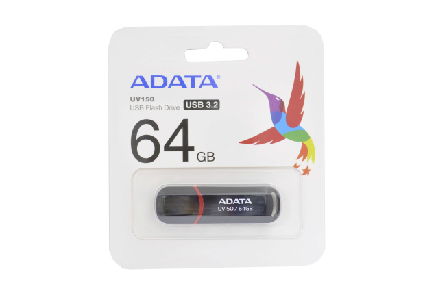 49857 Флэш Adata 64Gb USB3.2 UV150 black