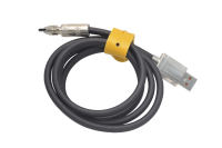 Шнур USB 2.0 AM > USB type-C 1.0м черный (силикон) R-180-TC 6.0A поворотный на 180*