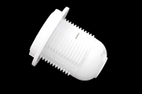 Патрон Эра E27 с кольцом,термостойкий пластик, белый