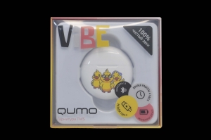 42740 Наушники беспроводные Qumo ViBE Ducks ВТ 0100, вкладыши, с микрофоном, TWS, Bluetooth, белые