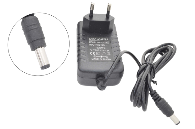 Блок питания 220V/12V  2.0A LC541-12V (5.5x2.5) импульсный (адаптер)