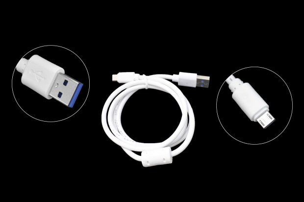 14701 Кабель USB-microUSB (1.5 m) с фильтром, белый