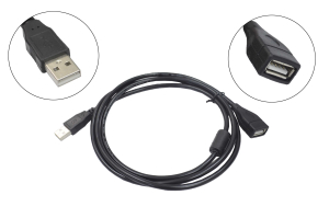 02275 Кабель шнур удлинитель USB AM > USB AF (мама) 1.5 метра