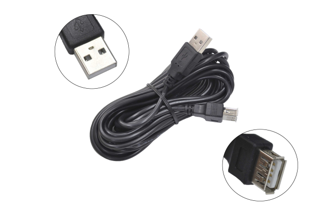02279 Кабель удлинитель  USB AM > AF 5m
