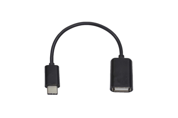 Переходник USB 2.0 AF > USB C  OTG 0.13м черный T-20