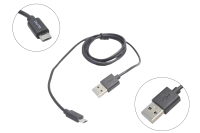 20529 Кабель QUMO USB - micro USB круглый, PVC, 1м, OEM черный