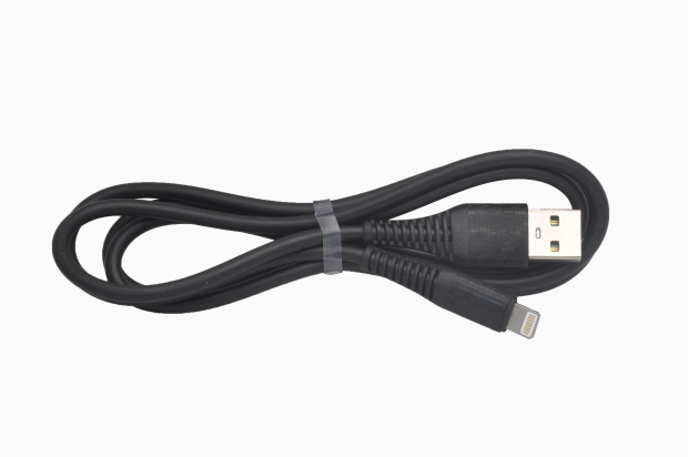 Шнур USB 2.0 AM > iPhone 5/5S/6/6+/6S/6S+/7/7+ 1.0м черный (силикон) MR-19 3.1A (A)