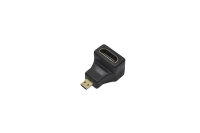 Переходник HDMI "гн" - microHDMI "шт" gold угловой 17-6816