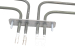 COK112ZN ТЭН верхний  800W+1650W (342x335mm) Zanussi