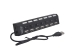 USB Hub HI-Speed, 7 портов, черный — фото 1