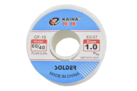 Припой 100 грамм 1.0 мм флюс (60%Sn,40%Pb) CF10 Kaina 60/40