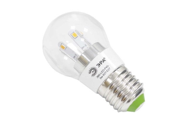 Лампа светодиодная Эра 360-LED P45-5w-827-E27