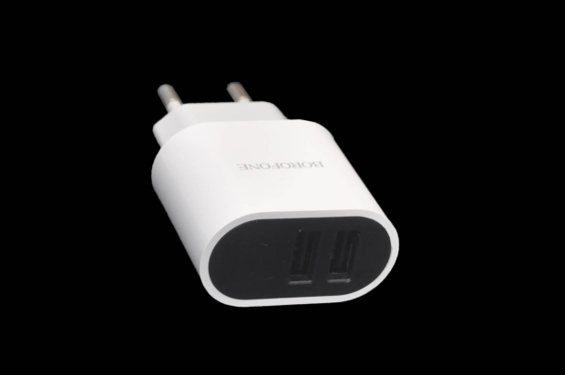 Сетевое зарядное устройство Borofone BA63A, 2xUSB, 12W, white