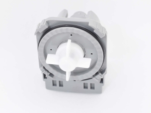 PMP005GO Насос сливной 30W.4 защелки, клеммы назад для посудомоечных машин Hansa, Midea, Candy, Gorenje, Korting