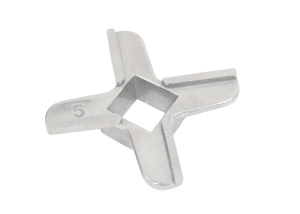 MM0102W Нож для мясорубки Bosch, Philips, Zelmer диаметр 45 мм, центр квадрат 9x9 мм, толщина (высота) общая 9.5 мм.