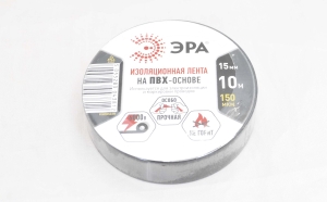 ПВХ-изолента Эра 15mm x 10м, черная