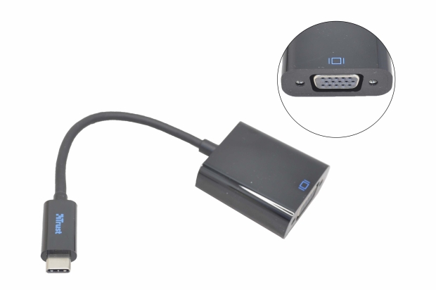 Переходник Trust USB Type-C 3.0  - VGA