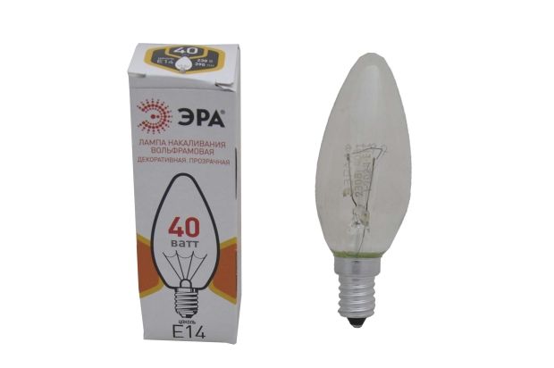 Лампа накаливания Эра B36 40W 230V E14