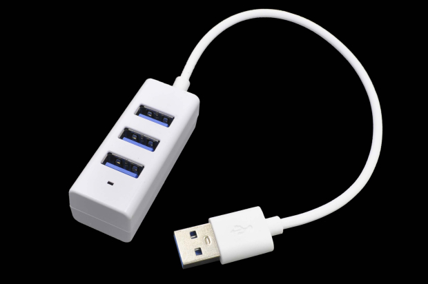 18624 Разветвитель зарядного устройства на 3 USB-порта, 0.3m