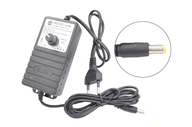 Блок питания 220V/3-24V  2.0A VD-1208 (5.5x2.5) импульсный (адаптер) регулируемый