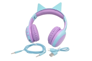 Беспроводные наушники Perfeo BT Kids, голубые
