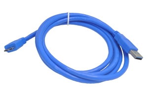 Кабель шнур USB 3.0 - micro USB 3.0 для внешних дисков 1.8м Perfeo U4602. синий
