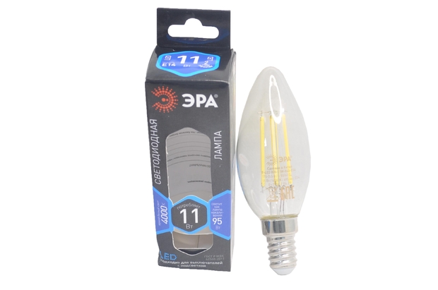 Лампа светодиодная Эра F-LED B35-11W-840-E14