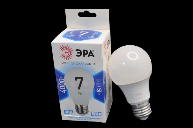 Лампа светодиодная Эра STD LED A60-7W-840-E27