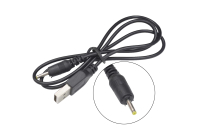 Шнур USB 2.0 AM > "шт" 2.5x0.7  1.0м черный L-24