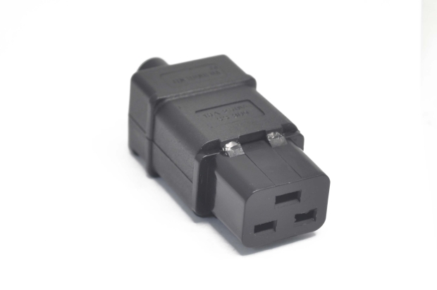 Разъем сетевой 3-полюсовой "гн" 3-pin на кабель AC-054